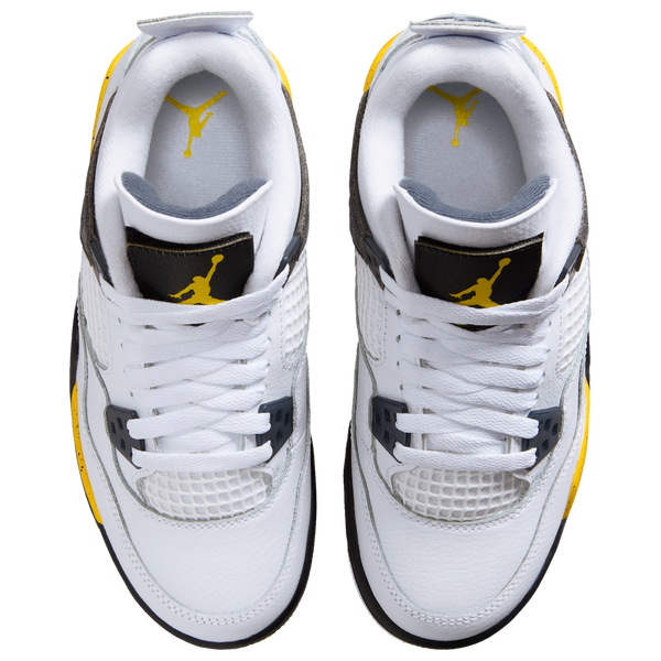 Jordan Retro 4 - Boys' Grade School - Blue/White/Yellow - Image 4