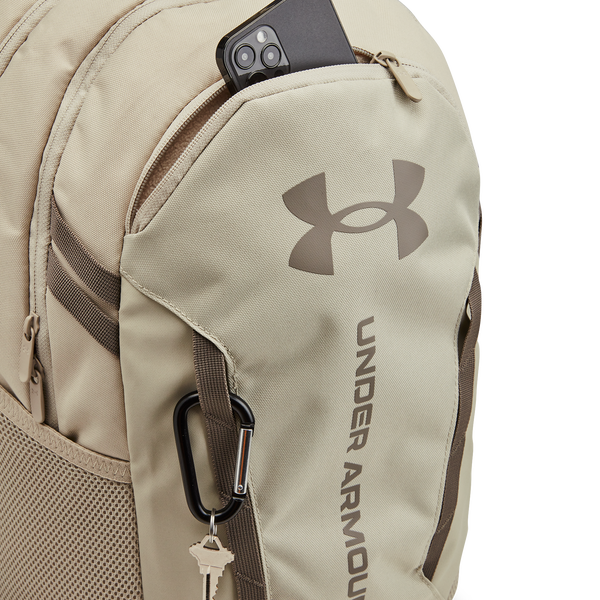 Under Armour Hustle 6.0 Backpack - Adult - Khaki Base/Khaki Base/Taupe Dusk - Image 3