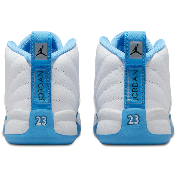 Jordan Retro 12 - Boys' Toddler - White/University Blue - Image 3