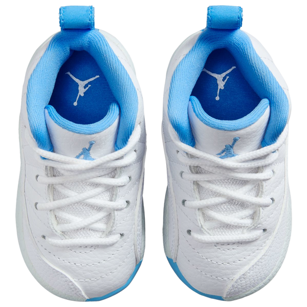 Jordan Retro 12 - Boys' Toddler - White/University Blue - Image 4