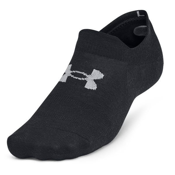 Under Armour Essential 6 Pack Ultra Low Socks - Men's - Black/Black/Castlerock - Image 2