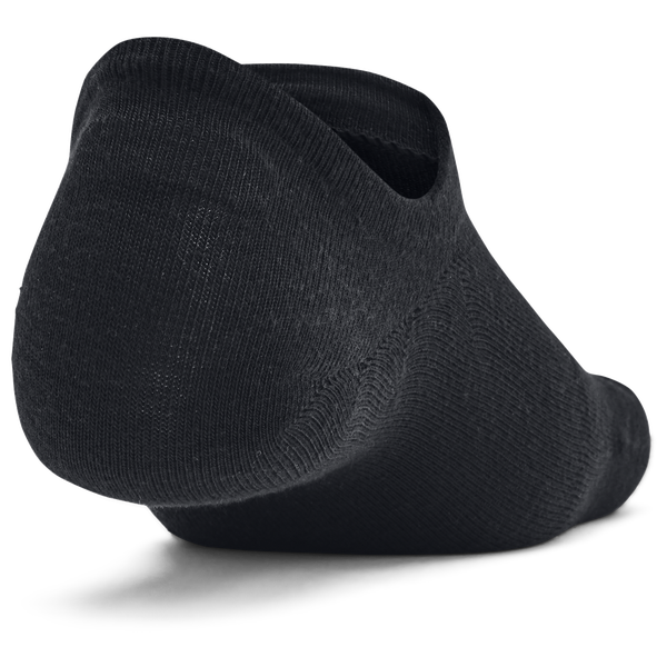 Under Armour Essential 6 Pack Ultra Low Socks - Men's - Black/Black/Castlerock - Image 3
