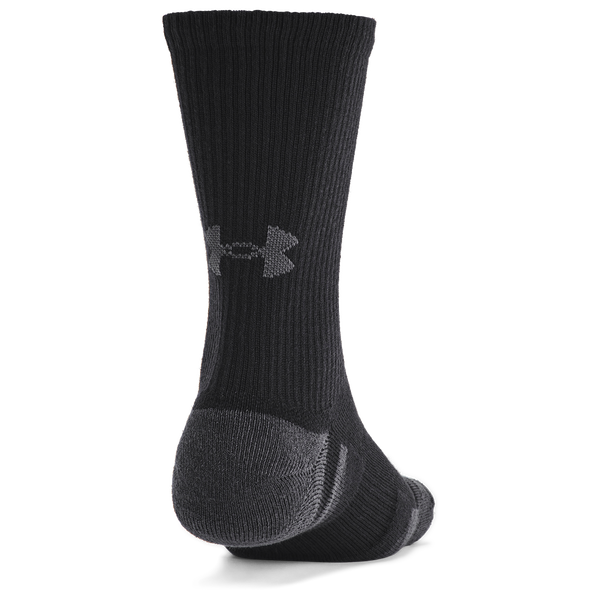 Under Armour Perf Tech 6 Pack Crew Socks - Men's - Black - Image 4