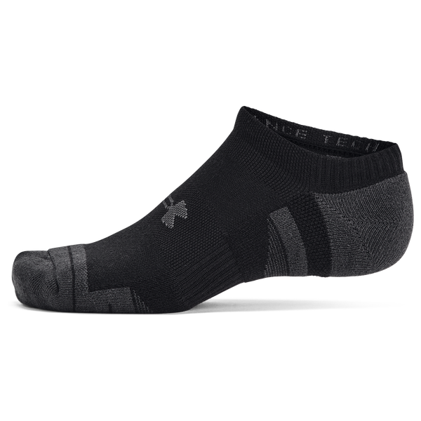 Under Armour Perf Tech 6 Pack No Show Socks - Men's - Black - Image 2