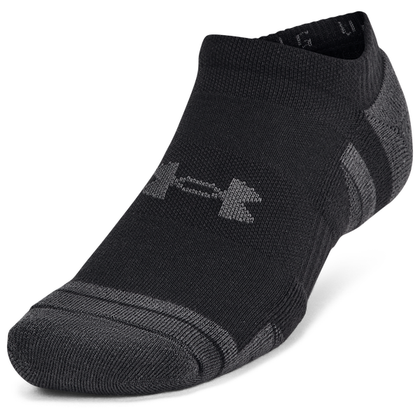 Under Armour Perf Tech 6 Pack No Show Socks - Men's - Black - Image 3