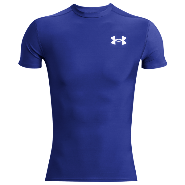 Under Armour Heatgear OG Compression Short Sleeve - Men's - Royal/White - Image 2