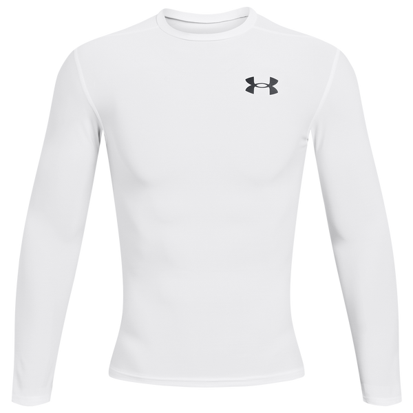 Under Armour Heatgear OG Compression Long Sleeve - Men's - White/Black - Image 3