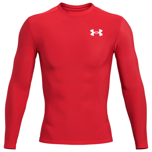 Under Armour Heatgear OG Compression Long Sleeve - Men's - Red/White - Image 2