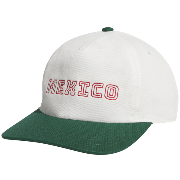 adidas WC'26 Mexico Wordmark Hat - Adult - White/Green