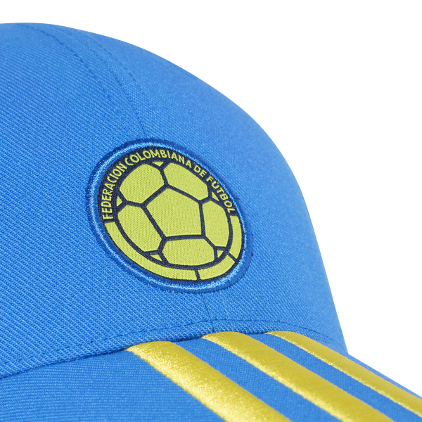 adidas WC'26 Colombia Home Hat - Adult - Blue/Yellow - Image 3