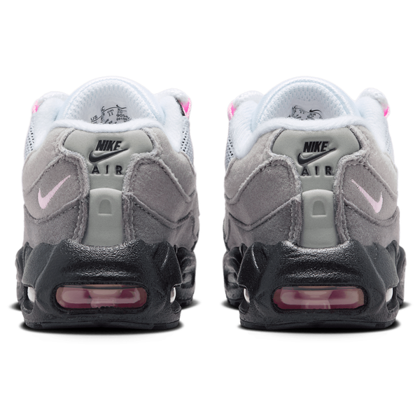 Nike Air Max 95 - Girls' Toddler - Pink Foam/Black/Medium Grey - Image 3
