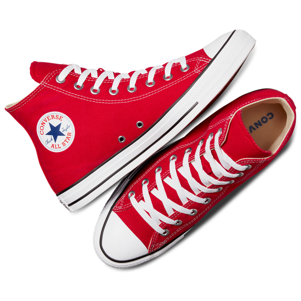 Converse All Star High Top - Men's - Bright Red/White - Image 7