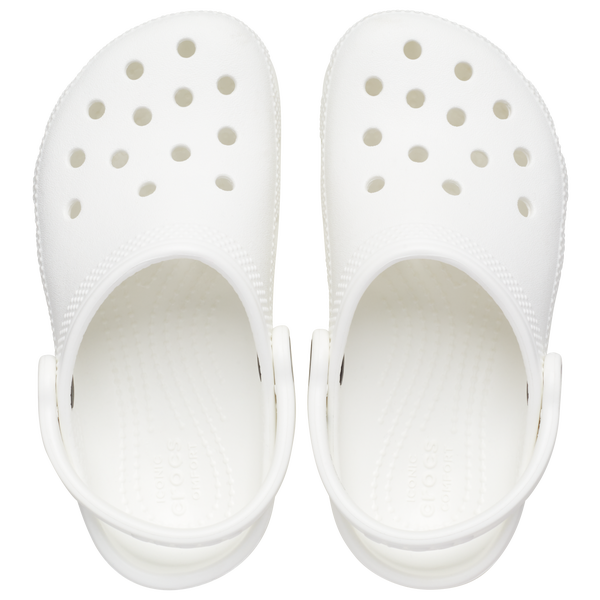 Crocs Classic Clogs - Boys' Toddler - White/White - Image 4