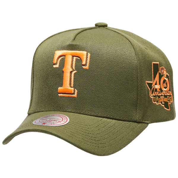 Mitchell & Ness Rangers Neon Pop Pro Pinch Cap - Adult - Olive