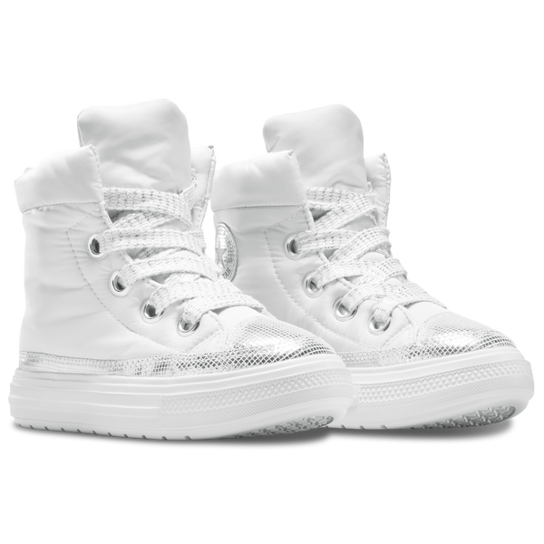 Converse Chuck Taylor All Star Elements Boots High - Girls' Grade School - Barely Grey/Silver/Black - Image 2