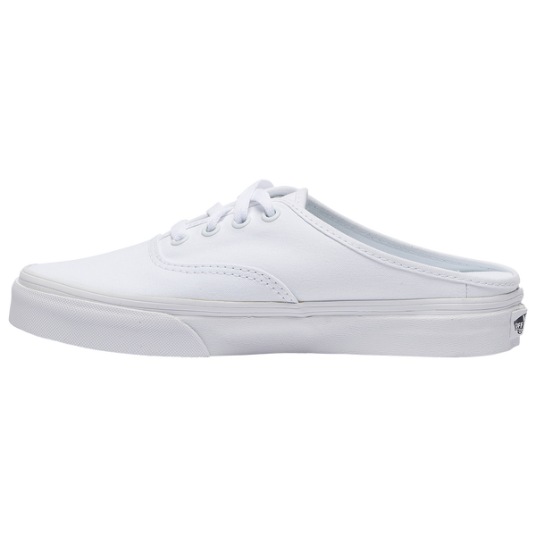 Vans Authentic Mule - Women's - White/White - Image 2