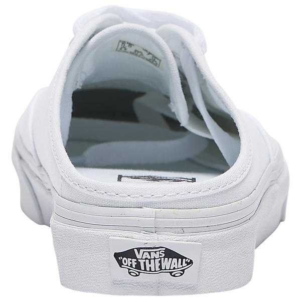 Vans Authentic Mule - Women's - White/White - Image 3