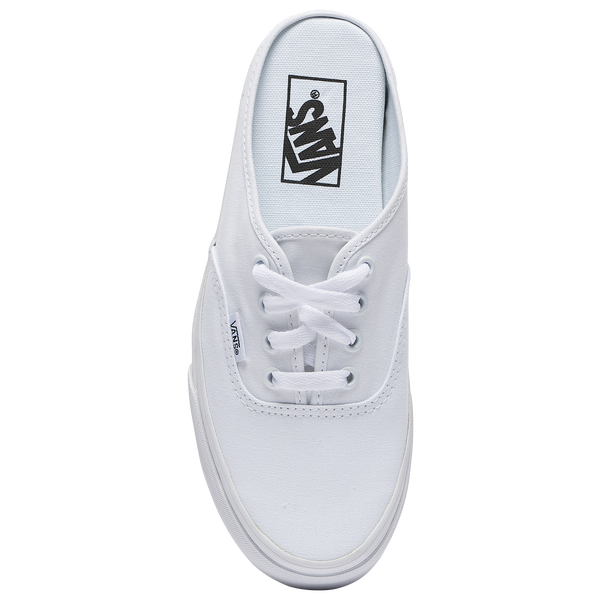 Vans Authentic Mule - Women's - White/White - Image 4