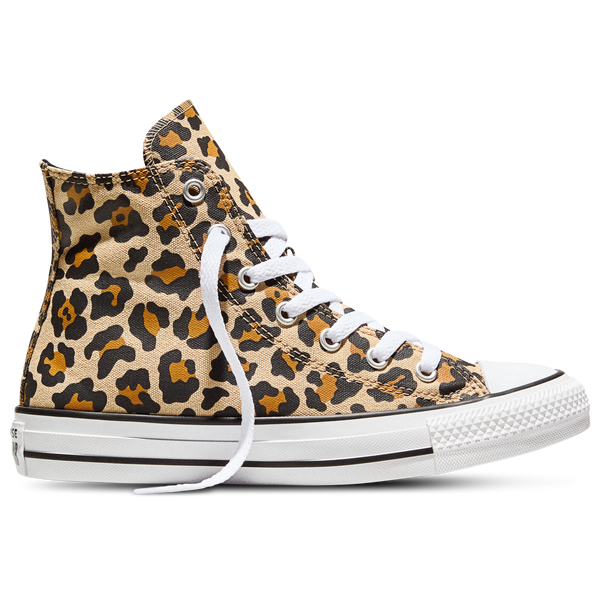 Converse All Star Hi Leopard - Girls' Grade School - Brown/Black/White