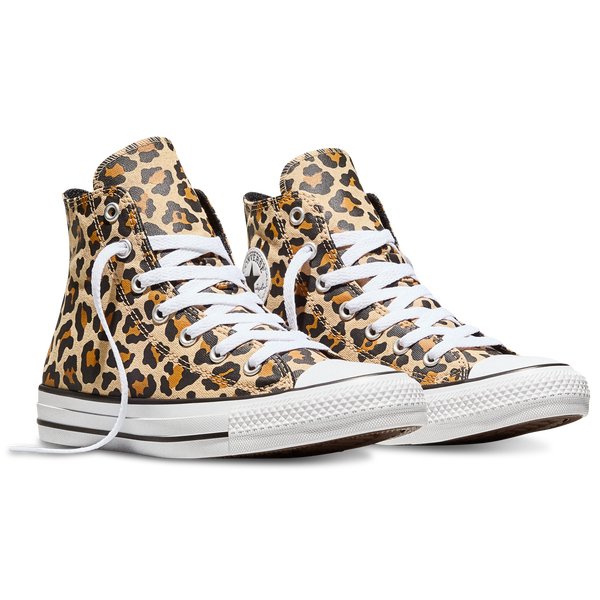 Converse All Star Hi Leopard - Girls' Grade School - Brown/Black/White - Image 4