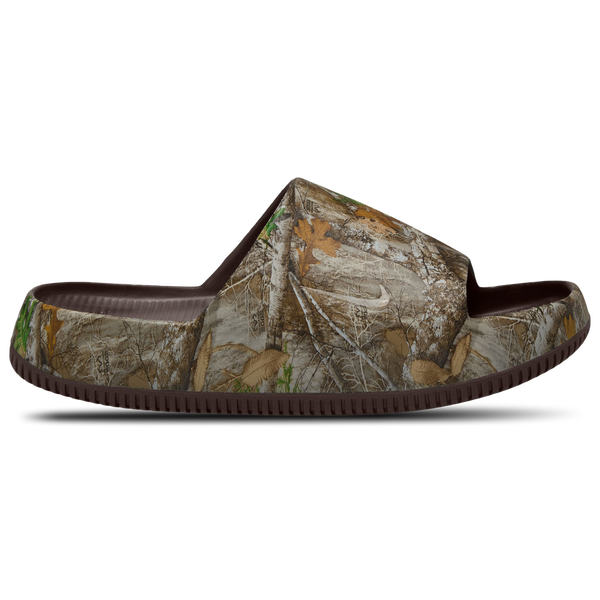 Nike RealTree Calm Slides - Men's - Brown/Brown/Camo