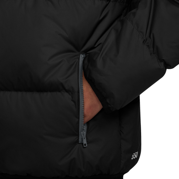 Nike Club Puffer Jacket 550 - Men's - Black/Black - Image 3
