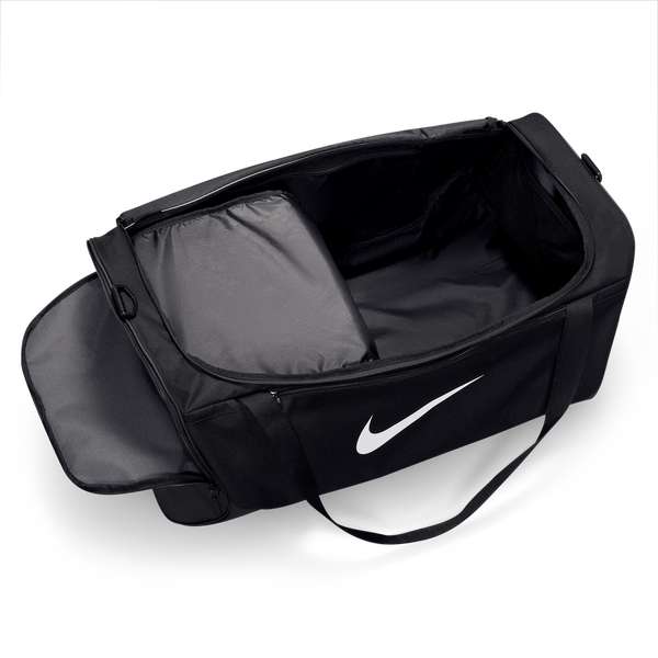 Nike Brasilia Large Duffel - Adult - Black/Black/White - Image 4