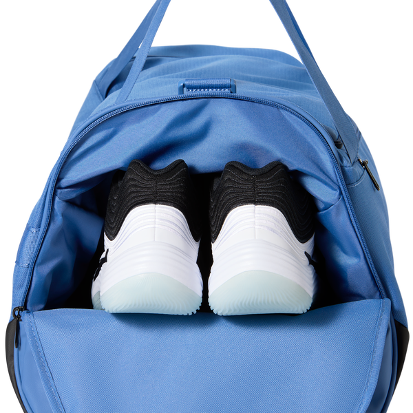 Nike Brasilia Medium Duffel X - Adult - Indigo Storm/Black/Reflective Silver - Image 5