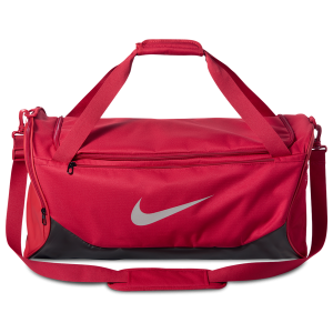 Nike Brasilia Medium Duffel X - Adult - Tough Red/Black/Reflective Silver