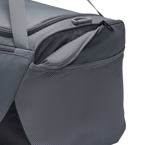 Nike Brasilia Small Duffel - Adult - Smoke Grey/Black/White - Image 8