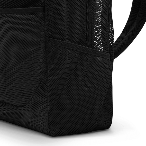 Nike Brasilia Mesh Backpack X - Adult - Black/Black/White - Image 7
