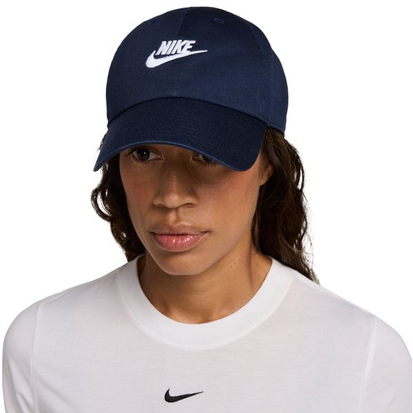 Nike Club Colorblock Futura Wish Logo Cap - Men's - White/Navy