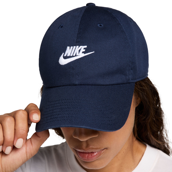 Nike Club Colorblock Futura Wish Logo Cap - Men's - White/Navy - Image 4