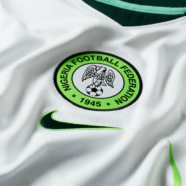 Nike Nigeria Away Replica Stadium Jersey - Men's - White/Green Glow/Black - Image 3