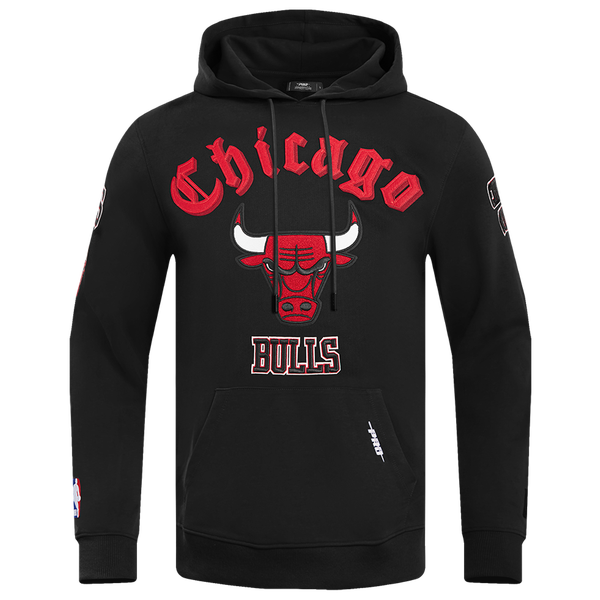 Pro Standard BULLS OLD ENGLISH FLC PO HOODIE - Men's - Black