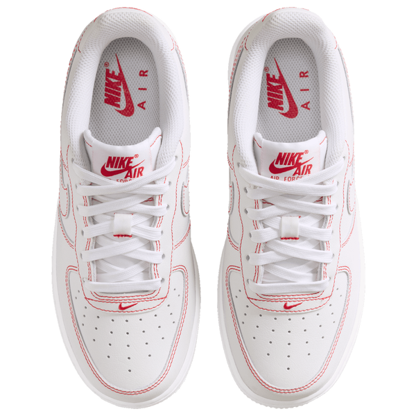 Nike Air Force 1 LV8 1 - Boys' Grade School - White/University Red - Image 4