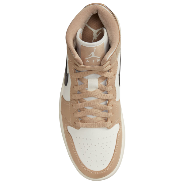 Jordan AJ 1 Mid - Women's - Black/Sail/Desert - Image 3