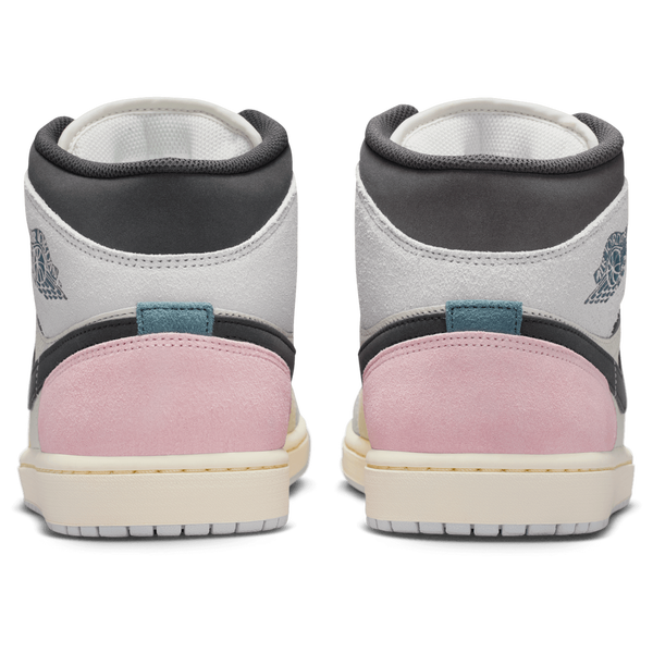 Jordan Air Jordan 1 Mid SE - Men's - Sail/Ice Jade/Anthracite - Image 3