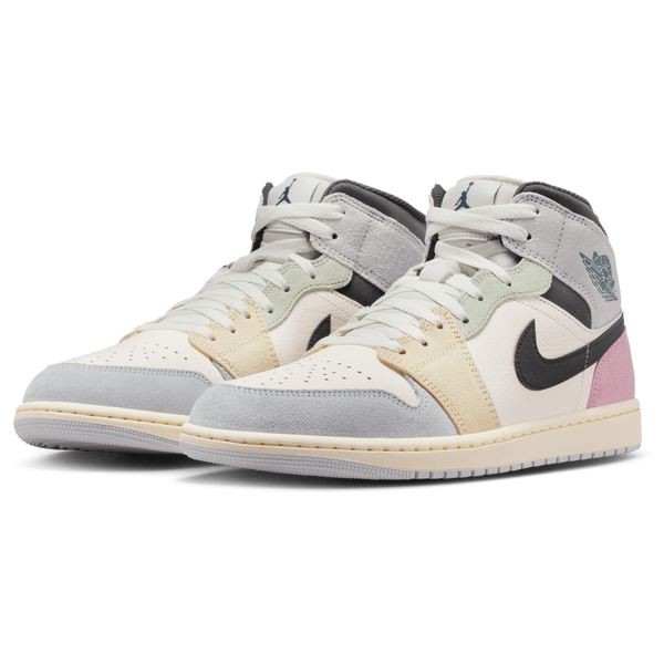 Jordan Air Jordan 1 Mid SE - Men's - Sail/Ice Jade/Anthracite - Image 6