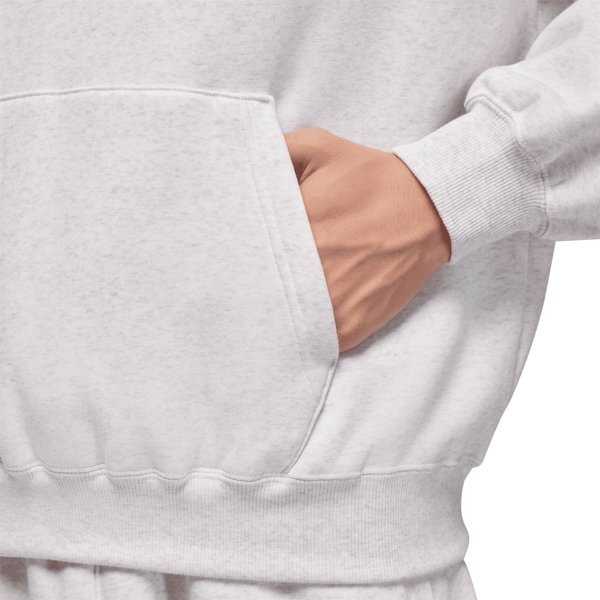 Jordan Brooklyn Oversize Stretch Pullover Hoodie - Men's - Heather/Black - Image 4