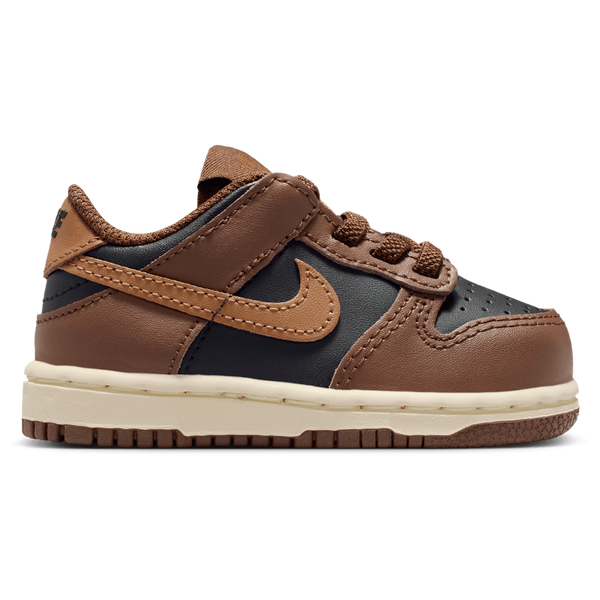 Nike Dunk Low - Girls' Toddler - Brown/Black