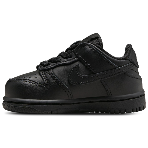 Nike Dunk Low - Boys' Toddler - Black/Black - Image 2