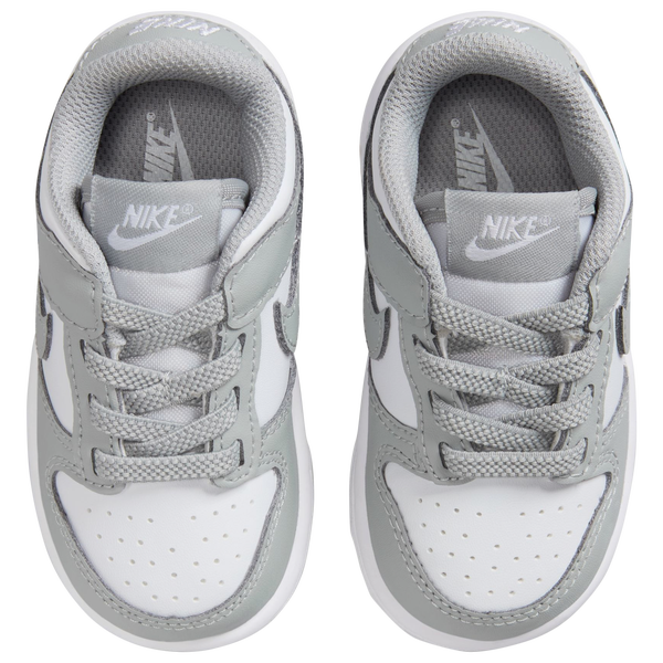 Nike Dunk Low - Boys' Toddler - White/Light Smoke Grey/White - Image 4