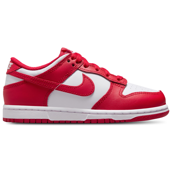 Nike Dunk Low - Boys' Preschool - White/University Red