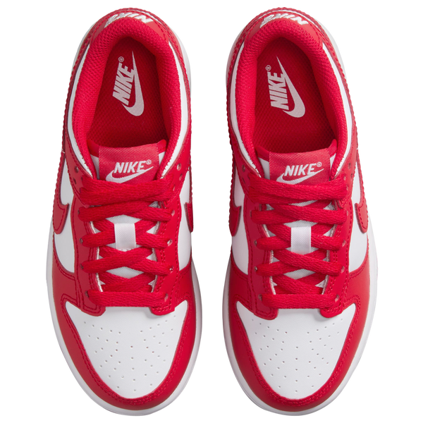 Nike Dunk Low - Boys' Preschool - White/University Red - Image 4