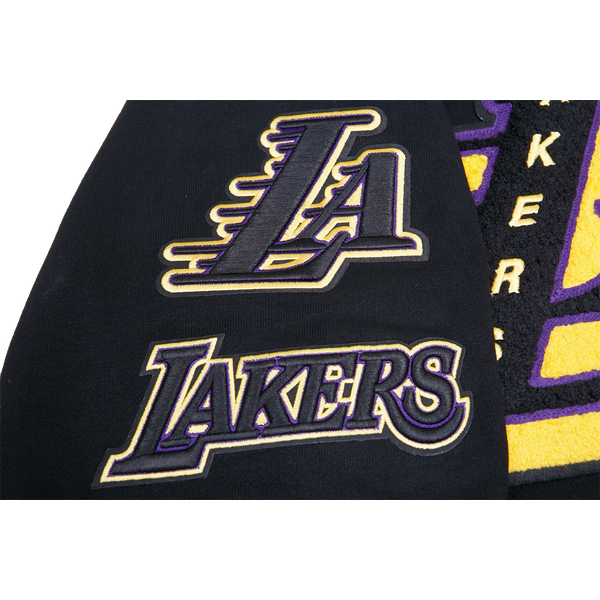 Pro Standard Los Angeles Lakers Mash Up Rib Fleece Crewneck - Men's - Black/Purple - Image 6