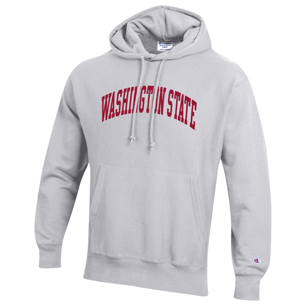 Champion NCAA Reverse Weave Wordmark Hoodie - Men's - Silver Gray
