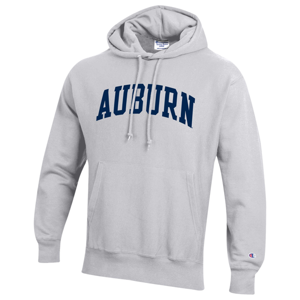 Champion NCAA Reverse Weave Wordmark Hoodie - Men's - Silver Gray