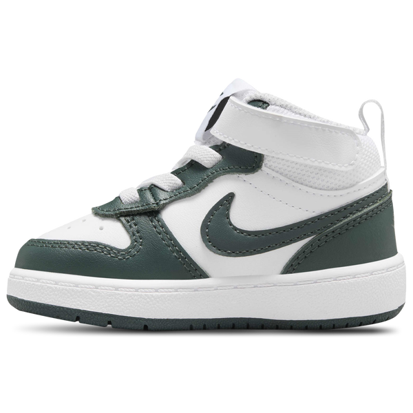 Nike Court Borough Mid 2 - Boys' Toddler - White/Vintage Green - Image 2