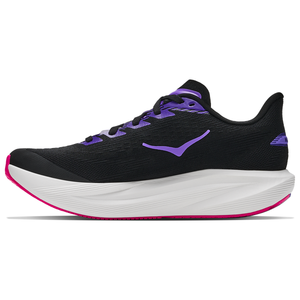 HOKA Mach 7 - Boys' Grade School - Carbon Black/Cosmic Purple - Image 2